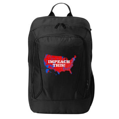Trump's Impeachment Map Impeach This! City Backpack