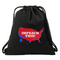 Trump's Impeachment Map Impeach This! Drawstring Bag