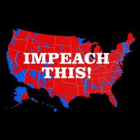 Trump's Impeachment Map Impeach This! Drawstring Bag