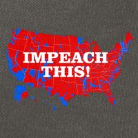 Trump's Impeachment Map Impeach This! Cotton Canvas Backpack