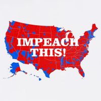 Trump's Impeachment Map Impeach This! Cool Comfort Performance Bucket Hat
