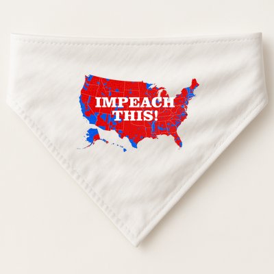 Trump's Impeachment Map Impeach This! USA-Made Doggie Bandana