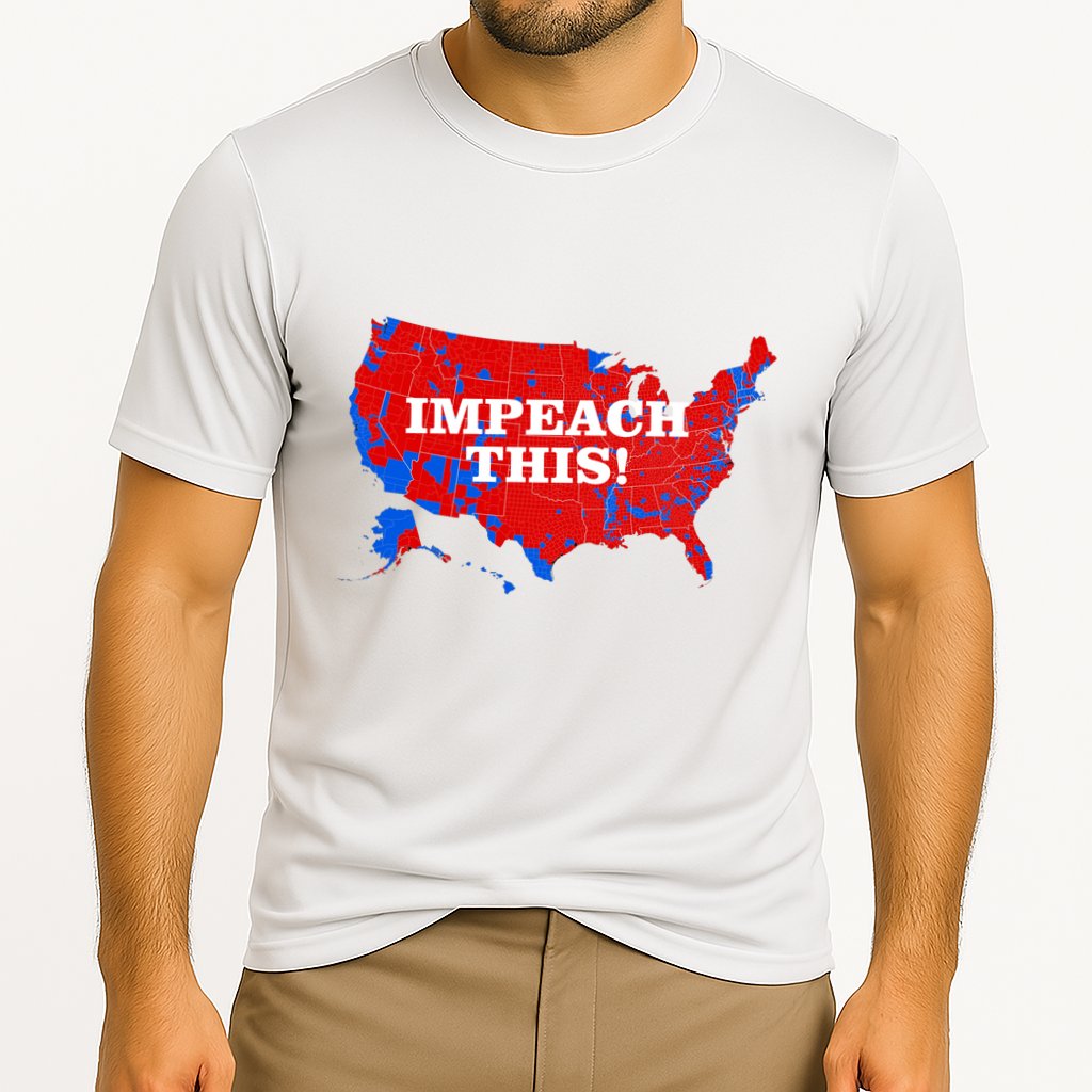 Trump's Impeachment Map Impeach This! Performance Shirt