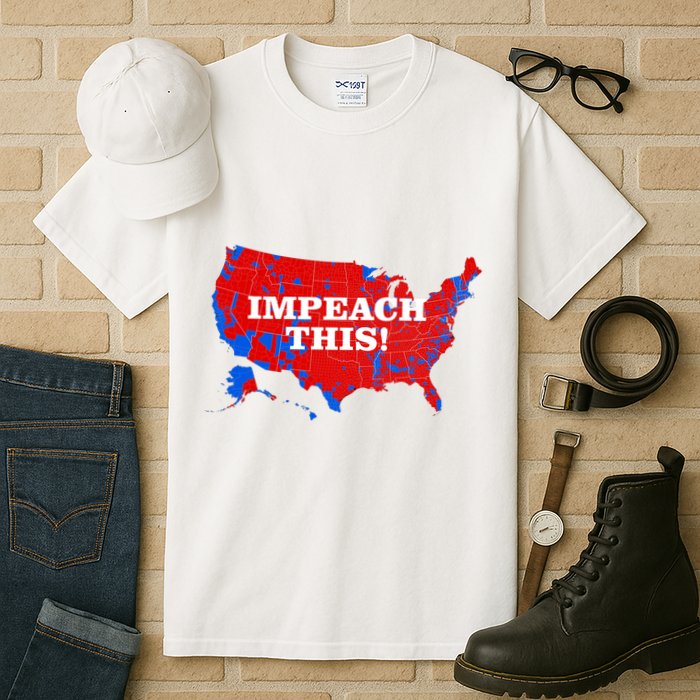 Trump's Impeachment Map Impeach This! Tall T-Shirt