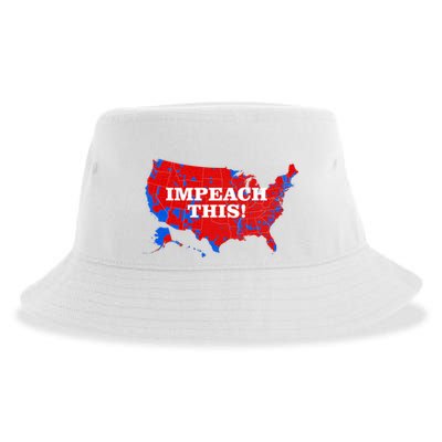 Trump's Impeachment Map Impeach This! Sustainable Bucket Hat