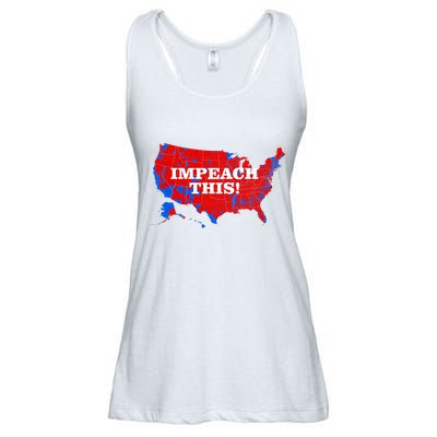 Trump's Impeachment Map Impeach This! Ladies Essential Flowy Tank