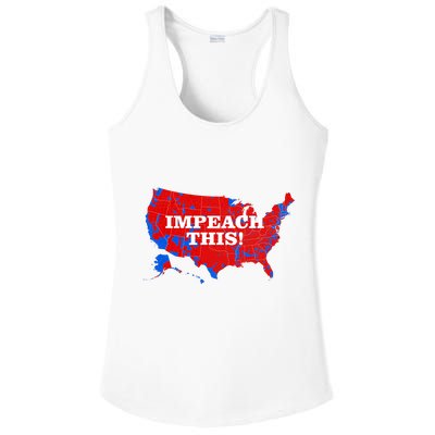 Trump's Impeachment Map Impeach This! Ladies PosiCharge Competitor Racerback Tank