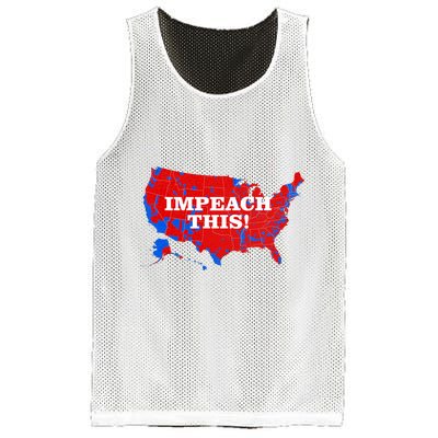 Trump's Impeachment Map Impeach This! Mesh Reversible Basketball Jersey Tank