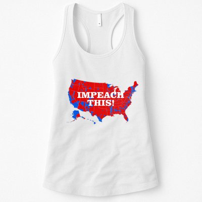 Trump's Impeachment Map Impeach This! Womens Tank Top