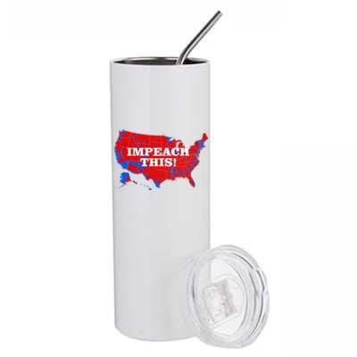 Trump's Impeachment Map Impeach This! Stainless Steel Tumbler