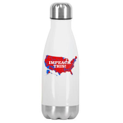 Trump's Impeachment Map Impeach This! Stainless Steel Insulated Water Bottle