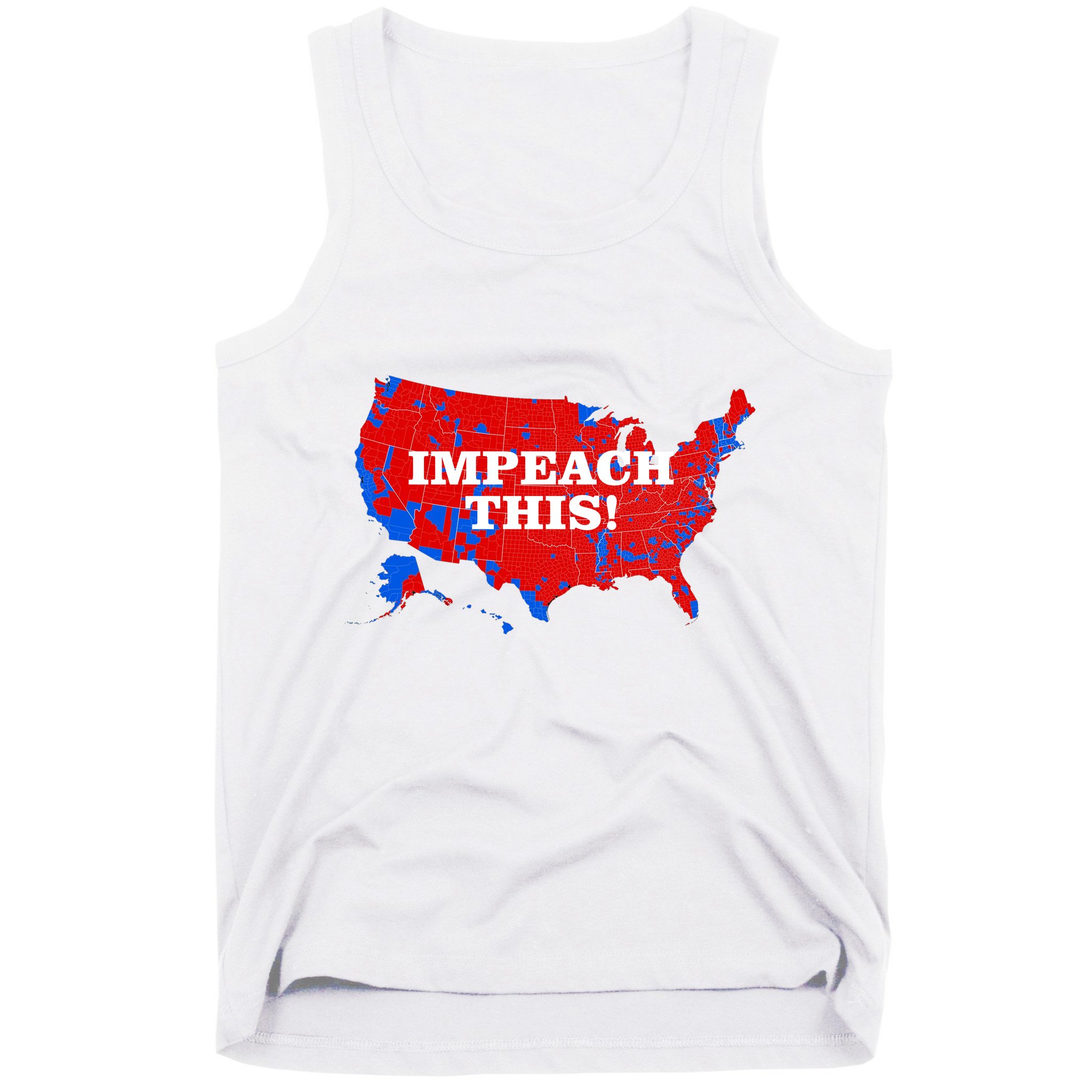 Trump's Impeachment Map Impeach This! Tank Top