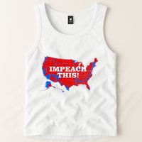 Trump's Impeachment Map Impeach This! Tank Top