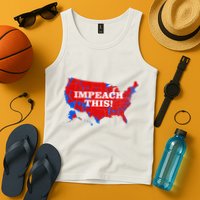 Trump's Impeachment Map Impeach This! Tank Top