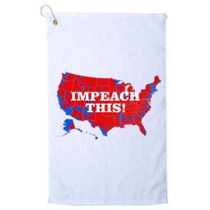 Trump's Impeachment Map Impeach This! Platinum Collection Golf Towel