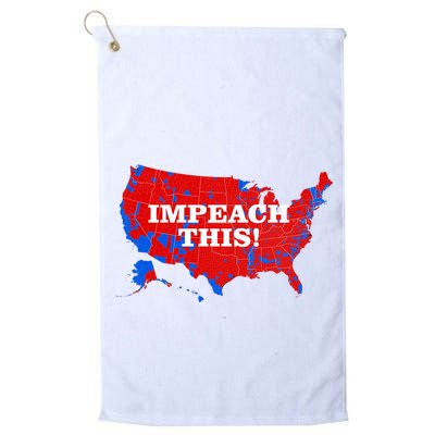 Trump's Impeachment Map Impeach This! Golf Towel