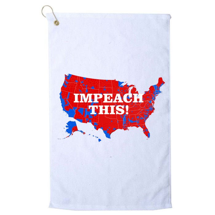 Trump's Impeachment Map Impeach This! Platinum Collection Golf Towel