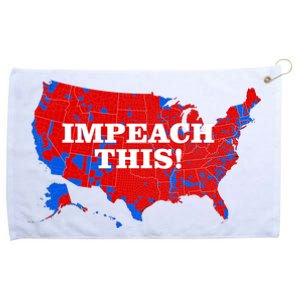 Trump's Impeachment Map Impeach This! Grommeted Golf Towel