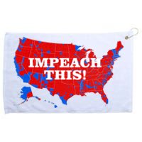 Trump's Impeachment Map Impeach This! Grommeted Golf Towel