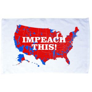 Trump's Impeachment Map Impeach This! Microfiber Hand Towel