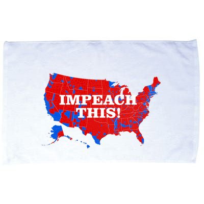 Trump's Impeachment Map Impeach This! Microfiber Hand Towel