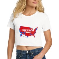 Trump's Impeachment Map Impeach This! Crop Top
