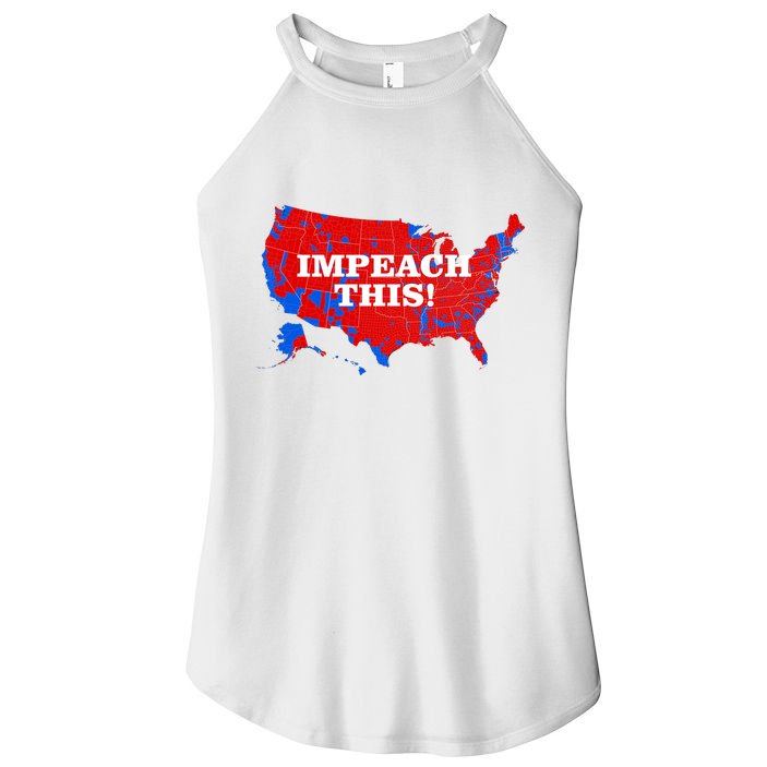 Trump's Impeachment Map Impeach This! Women's Perfect Tri Rocker Tank
