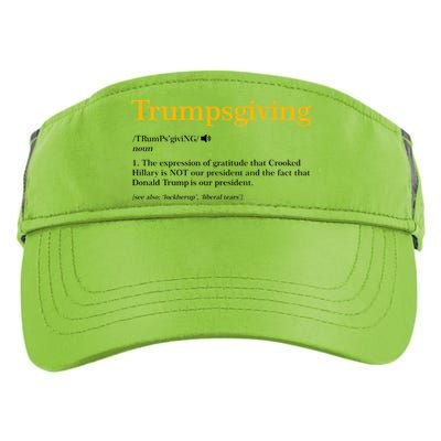 Trumpsgiving Being Thankful for Trump Thanksgiving Adult Drive Performance Visor