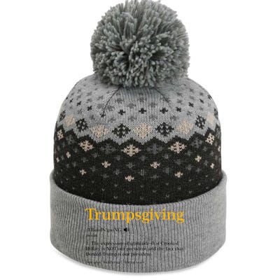 Trumpsgiving Being Thankful for Trump Thanksgiving The Baniff Cuffed Pom Beanie