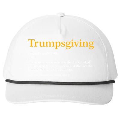 Trumpsgiving Being Thankful for Trump Thanksgiving Snapback Five-Panel Rope Hat