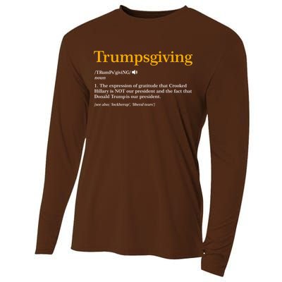 Trumpsgiving Being Thankful for Trump Thanksgiving Cooling Performance Long Sleeve Crew