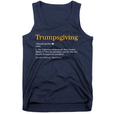 Trumpsgiving Being Thankful for Trump Thanksgiving Tank Top