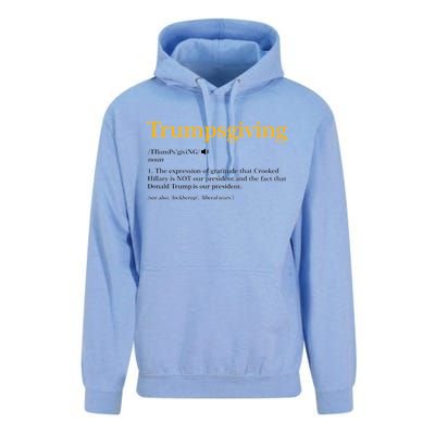 Trumpsgiving Being Thankful for Trump Thanksgiving Unisex Surf Hoodie