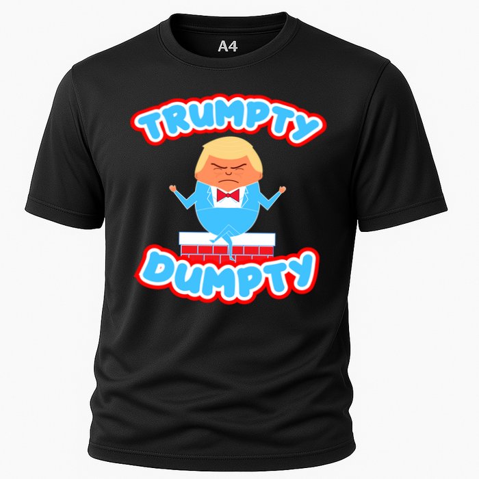 Trumpy Dumpty Funny Donald Trump Brick Wall Cooling Performance Crew T-Shirt