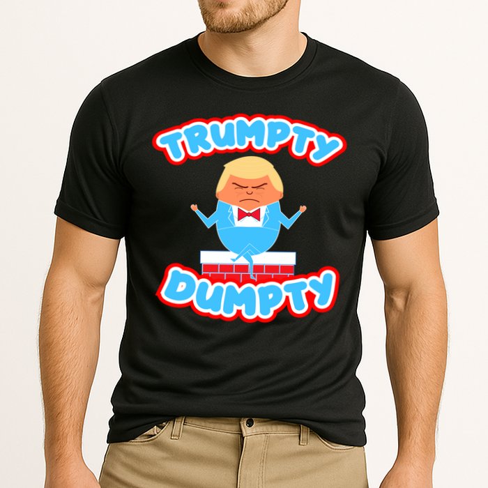 Trumpy Dumpty Funny Donald Trump Brick Wall Cooling Performance Crew T-Shirt
