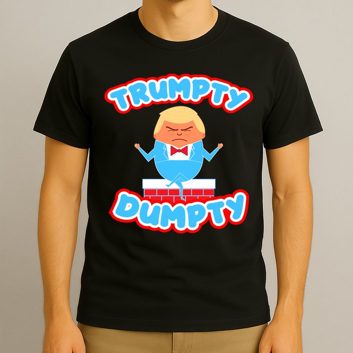 Trumpy Dumpty Funny Donald Trump Brick Wall T-Shirt
