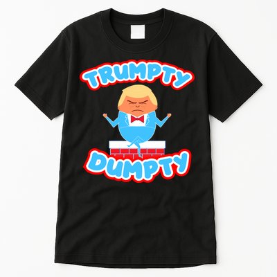 Trumpy Dumpty Funny Donald Trump Brick Wall Tall T-Shirt