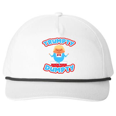 Trumpy Dumpty Funny Donald Trump Brick Wall Snapback Five-Panel Rope Hat