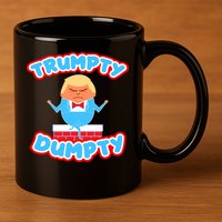 Trumpy Dumpty Funny Donald Trump Brick Wall 11oz C Handle Ceramic Mug