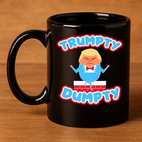 Trumpy Dumpty Funny Donald Trump Brick Wall 11oz C Handle Ceramic Mug