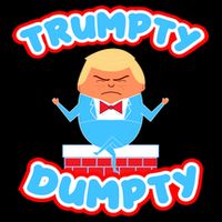 Trumpy Dumpty Funny Donald Trump Brick Wall Baby Bodysuit