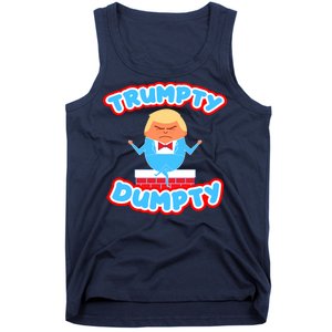 Trumpy Dumpty Funny Donald Trump Brick Wall Tank Top