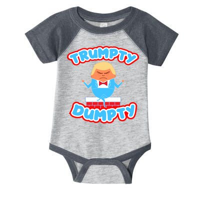 Trumpy Dumpty Funny Donald Trump Brick Wall Infant Baby Jersey Bodysuit