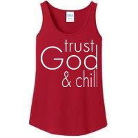 Trust God And Chill Ladies Essential Tank