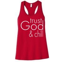 Trust God And Chill Women's Racerback Tank