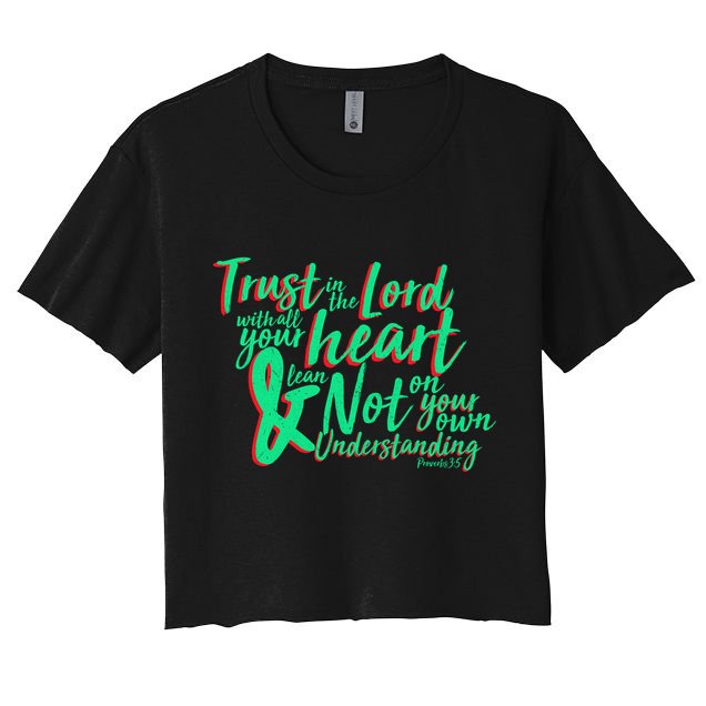 Trust In The Lord Women's Crop Top Tee