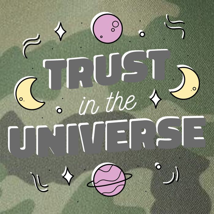 Trust In The Universe Space Legacy Tie Dye Trucker Hat