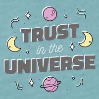 Trust In The Universe Space Sueded Cloud Jersey T-Shirt
