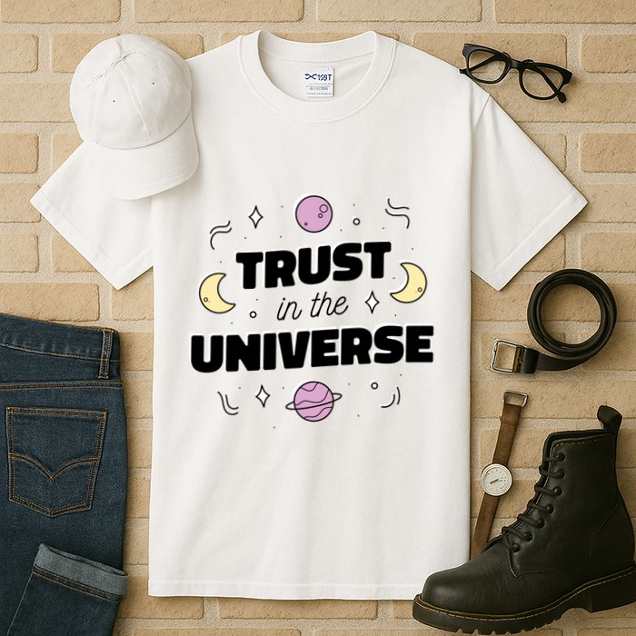 Trust In The Universe Space Tall T-Shirt