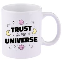 Trust In The Universe Space 11oz C Handle Ceramic Mug